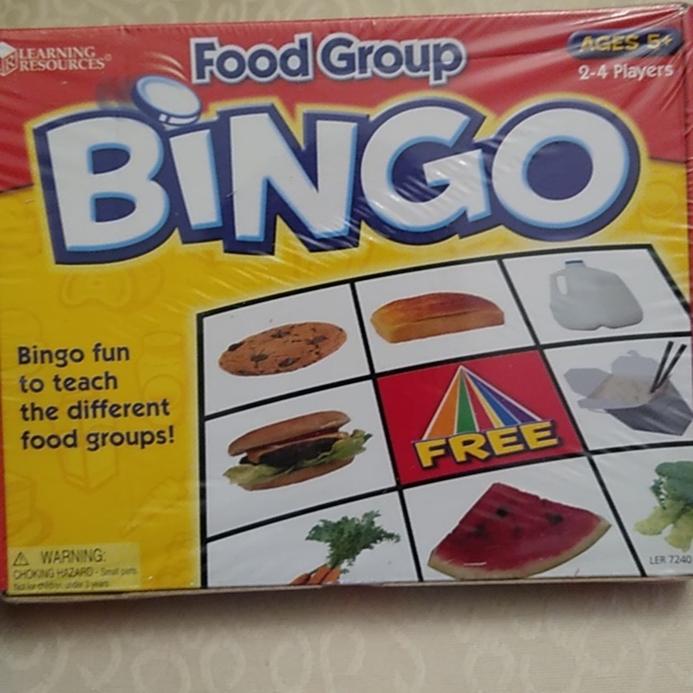 Kids Game Food Recognition Bingo New - Picture 4 of 6